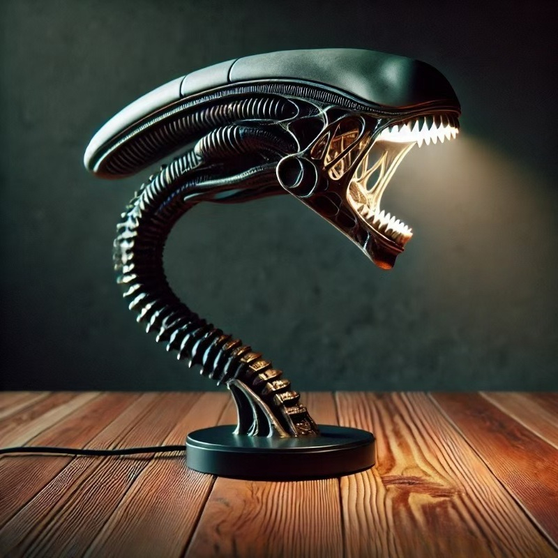 Resin Art Lamp - ALIEN LAMPS, Bedroom Home Decoration Lamps,