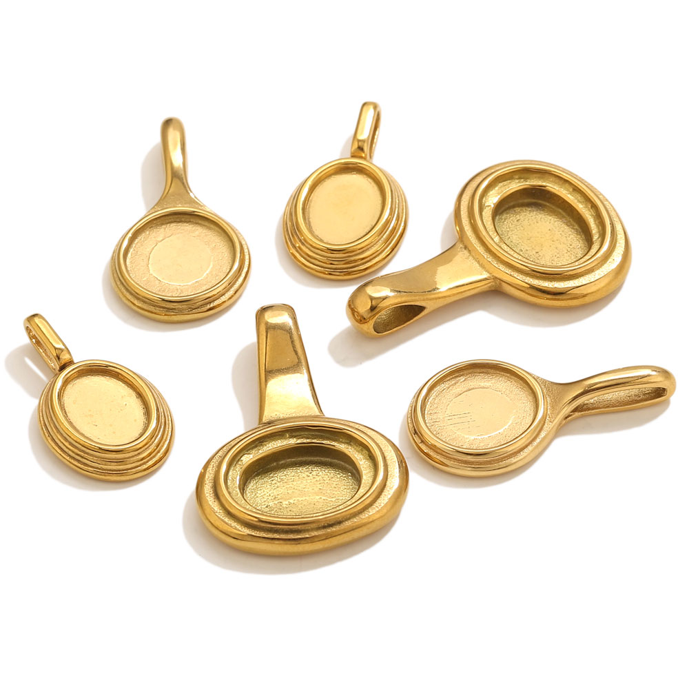 Resin Art Jewelry Kit - 5pcs Stainless Steel Round Oval Trays