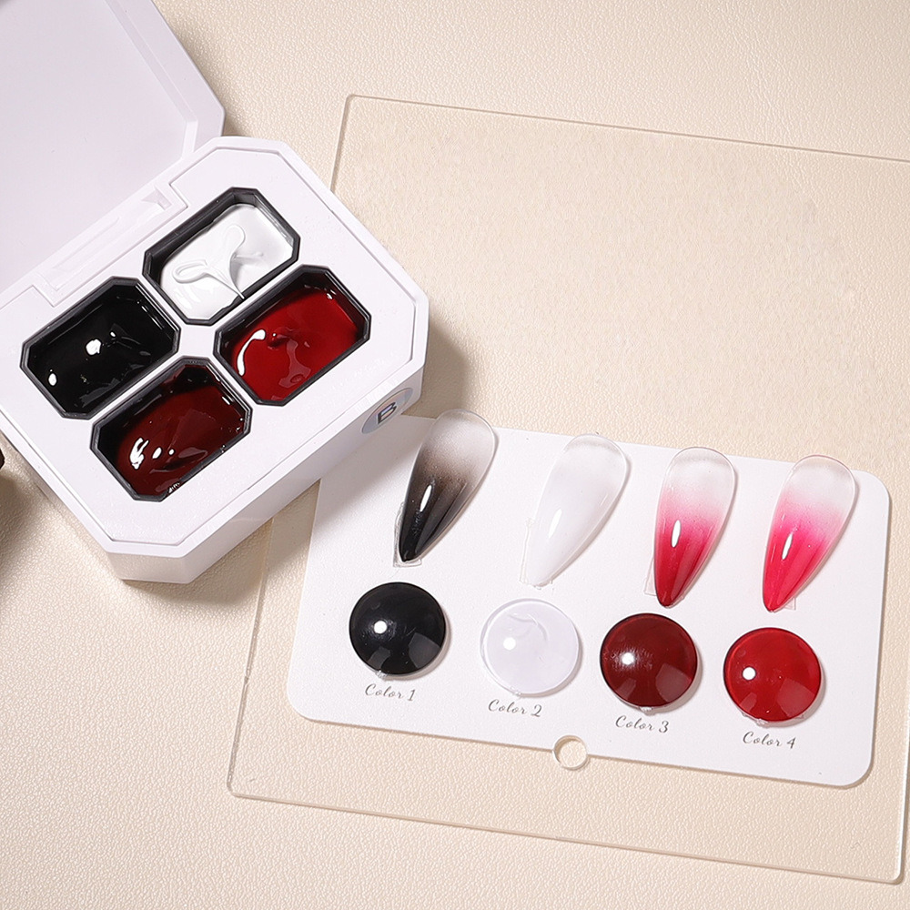 Resin Art Gel - 4Colors Black Red Pat Painting Gel
