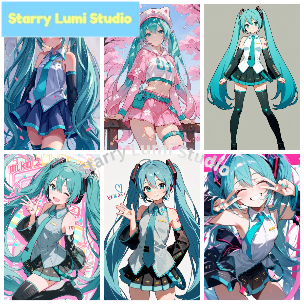 Resin Art Wall - Hatsune Miku Anime Diamond Painting 5D