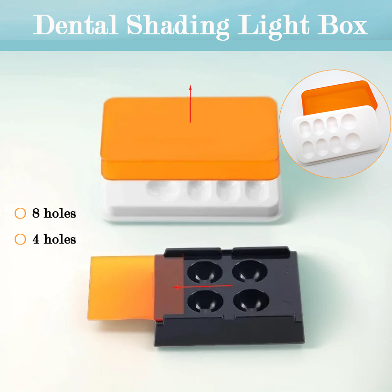 Resin Art Case - 4/8 Slots Dental Resin Shade Light