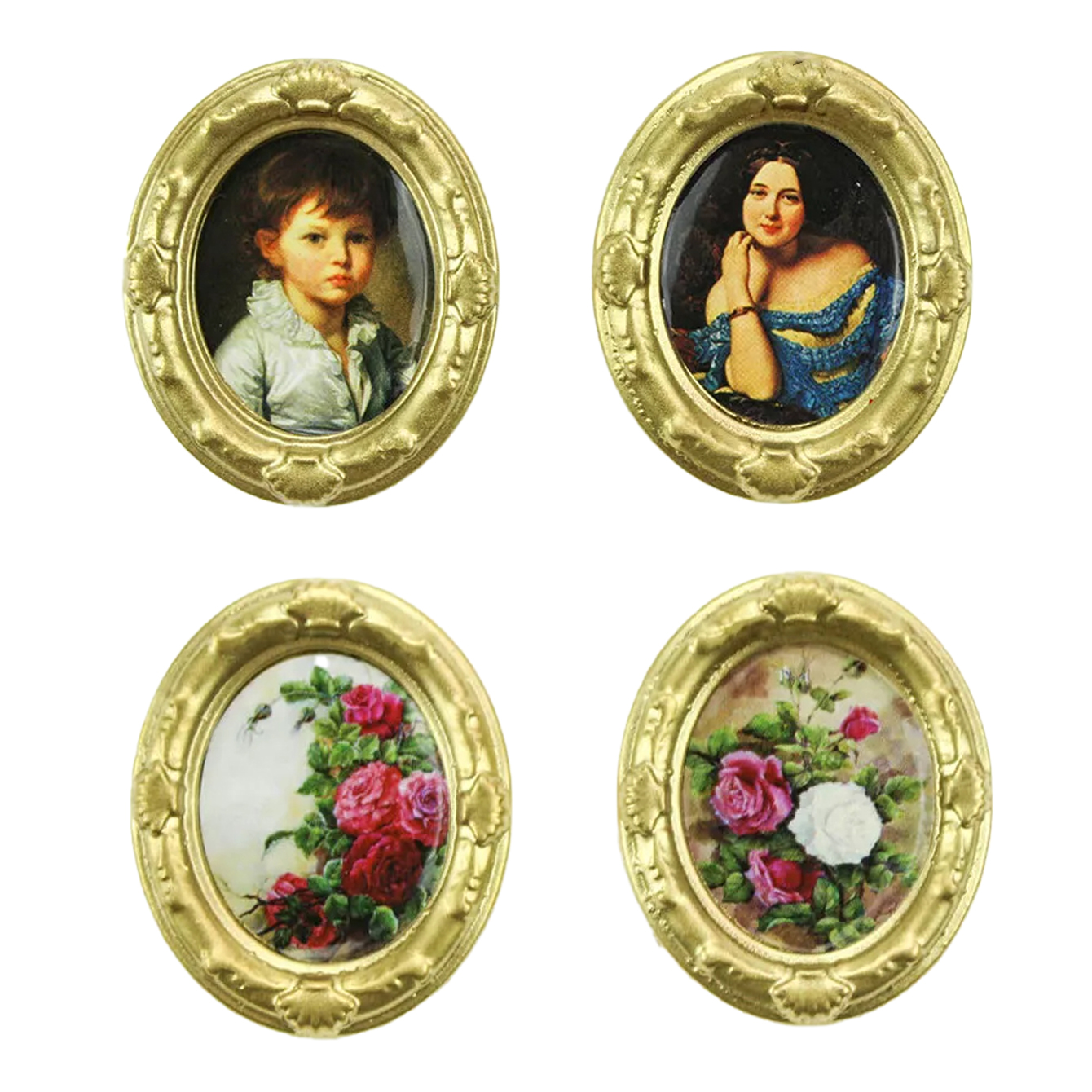 Resin Art Wall - 2 pieces of miniature oil painting