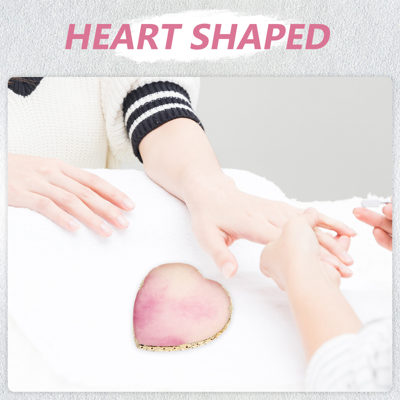Resin Art Tray - 2Pcs Heart-Shaped Nail Art Palette Premium