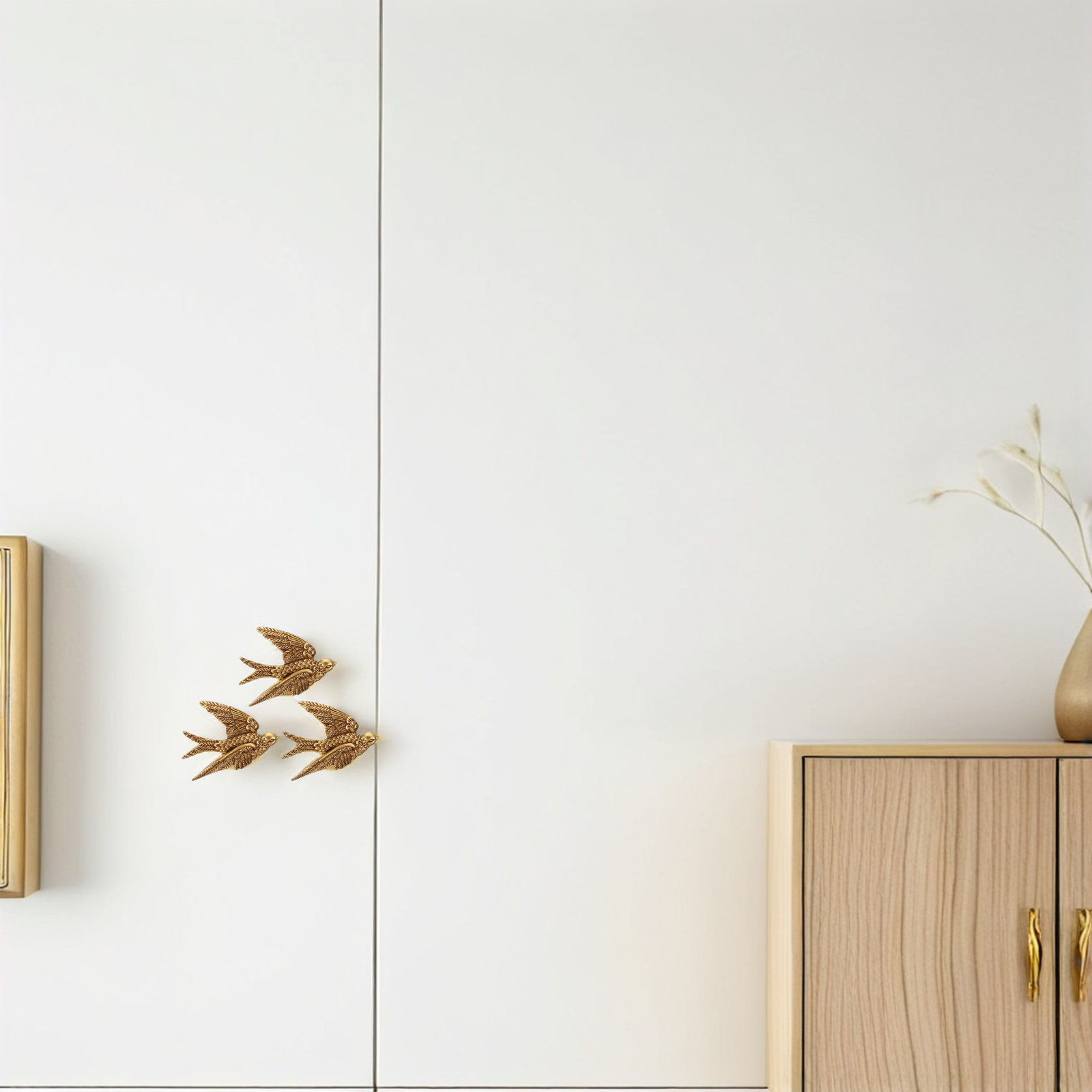 Resin Art Sculptures - 3Pcs Swallow Wall Decoration Resin Swallow