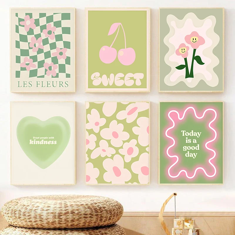 Resin Art Heart - Boho Green Heart Fashion Wall Art