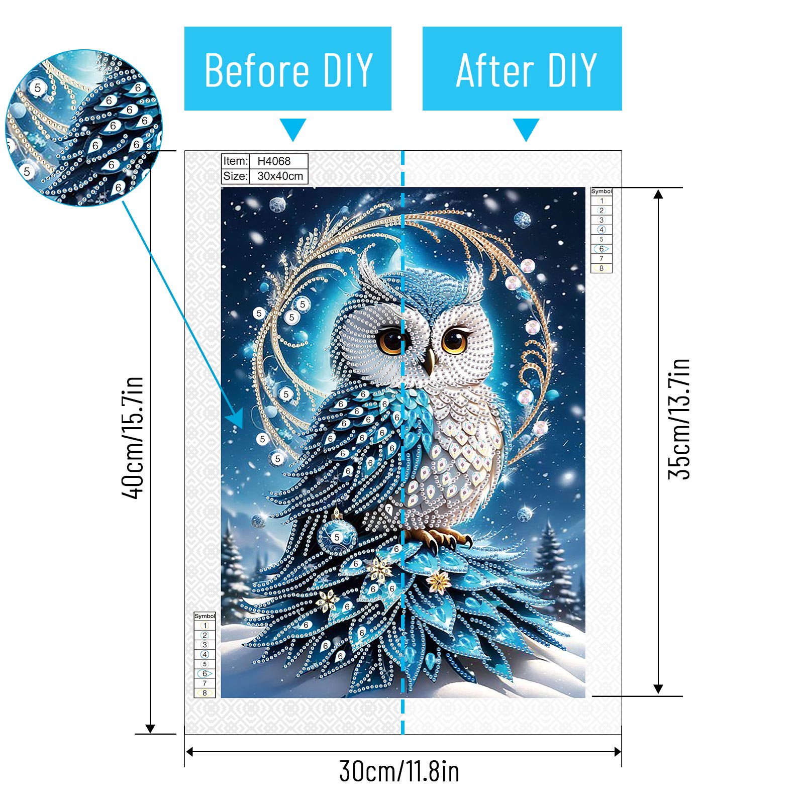 Frameless,Special Shape Diamon - Resin Art Wall ulasan dan harga