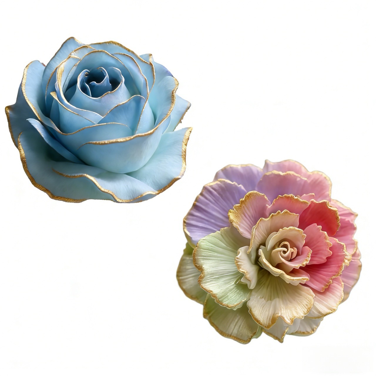2-Piece 3D Rose Carnation Sili - Resin Art Rose Petals ulasan dan harga