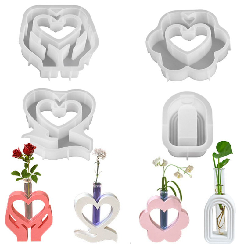 Hand-held heart-shaped flower  - Resin Art Heart ulasan dan harga