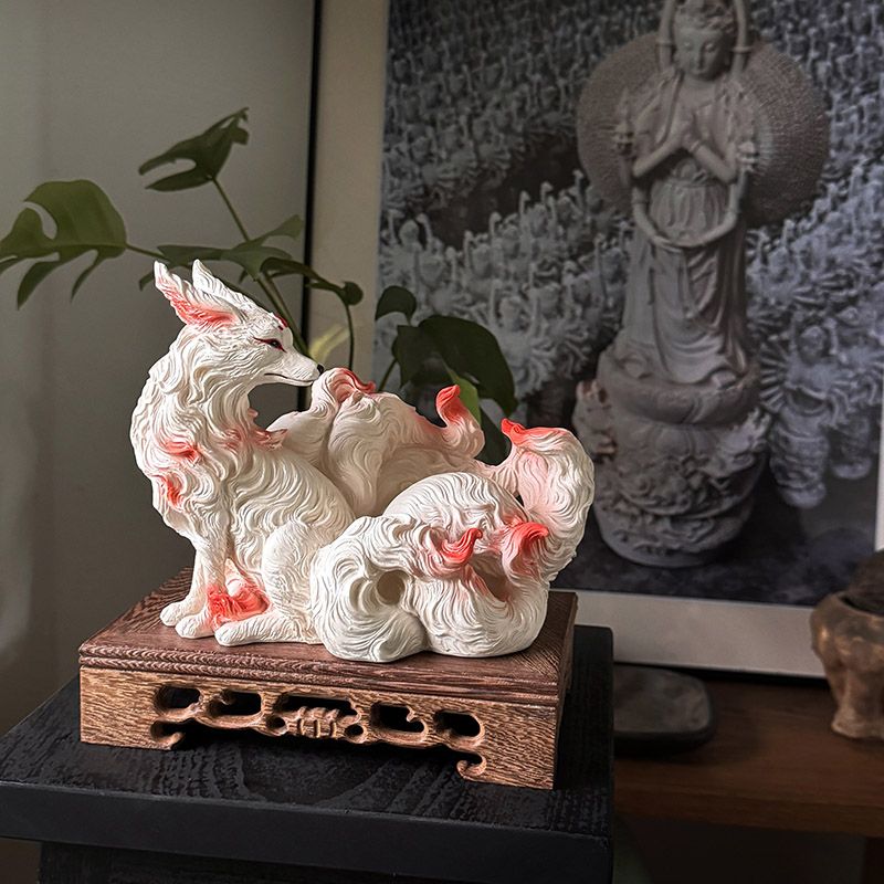 Nine-tailed fox ornaments fox  - Resin Art For Anniversary Gift ulasan dan harga