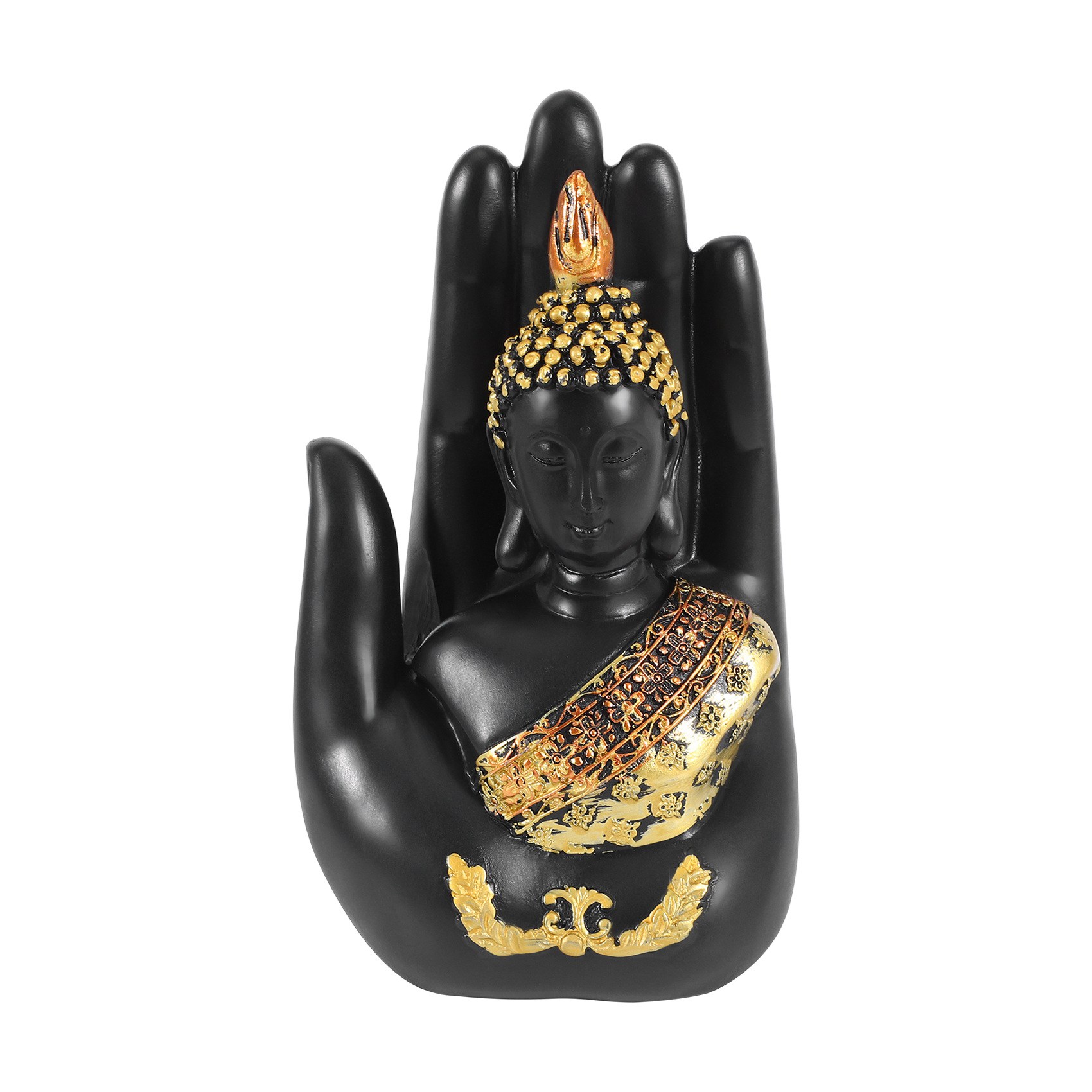 ABMS-Thai Buddha In The Palm S - Resin Art Sculptures ulasan dan harga