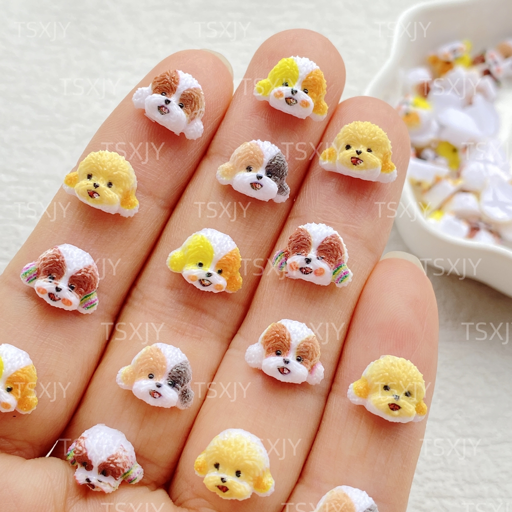 50Pcs Cute Mini Cartoon animal - Resin Art Design For Wedding ulasan dan harga