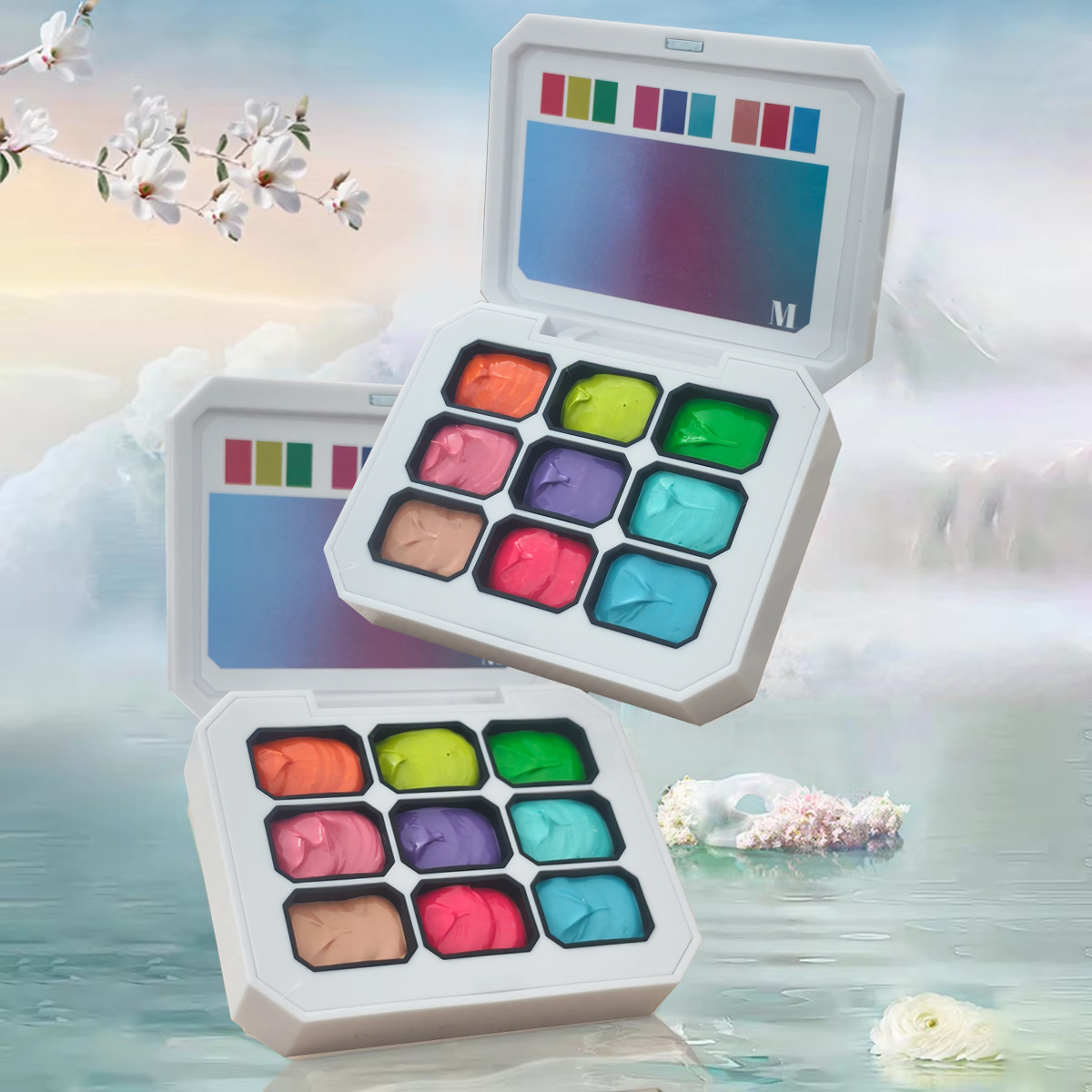 1pc 9-color solid nail polish  - Resin Art Gel ulasan dan harga