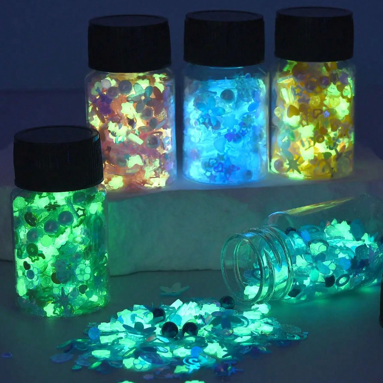 1Pcs Mixed Luminous Soft Clay  - Resin Art Heart ulasan dan harga