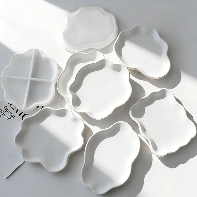 2026 DIY Geometric Wave Plaste - Resin Art Tray ulasan dan harga