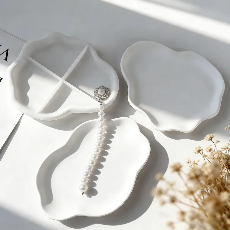 2026 DIY Geometric Wave Plaste - Resin Art Tray ulasan dan harga