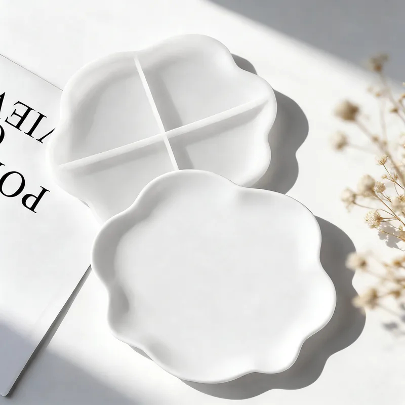 2026 DIY Geometric Wave Plaste - Resin Art Tray ulasan dan harga