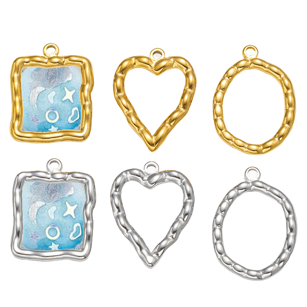 5pcs Stainless Steel Heart Rou - Resin Art Jewelry Kit ulasan dan harga