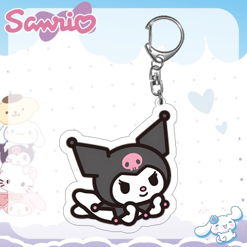 Kuromi Melody Hello Kitty Acry - Resin Art Keychain ulasan dan harga