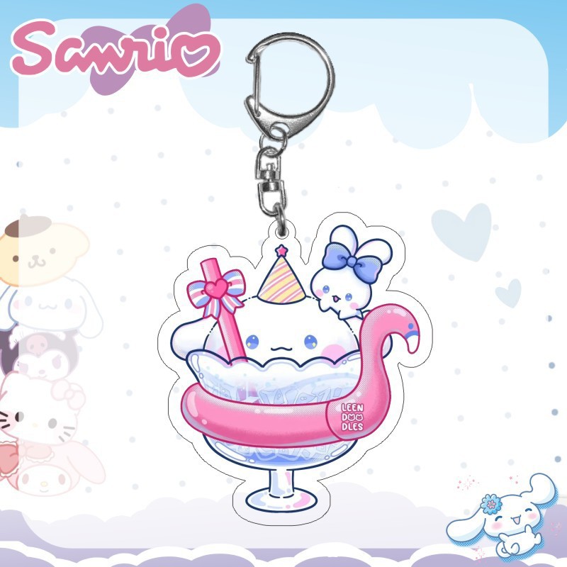 Kuromi Melody Hello Kitty Acry - Resin Art Keychain ulasan dan harga