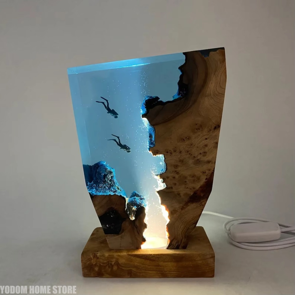 New Seabed World Organism Resi - Resin Art Lamp ulasan dan harga
