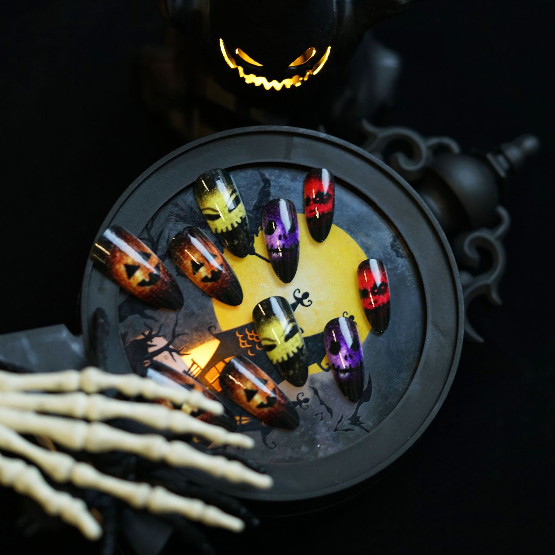 24pcs 2025 Halloween 3D Cat Ey - Resin Art Case ulasan dan harga