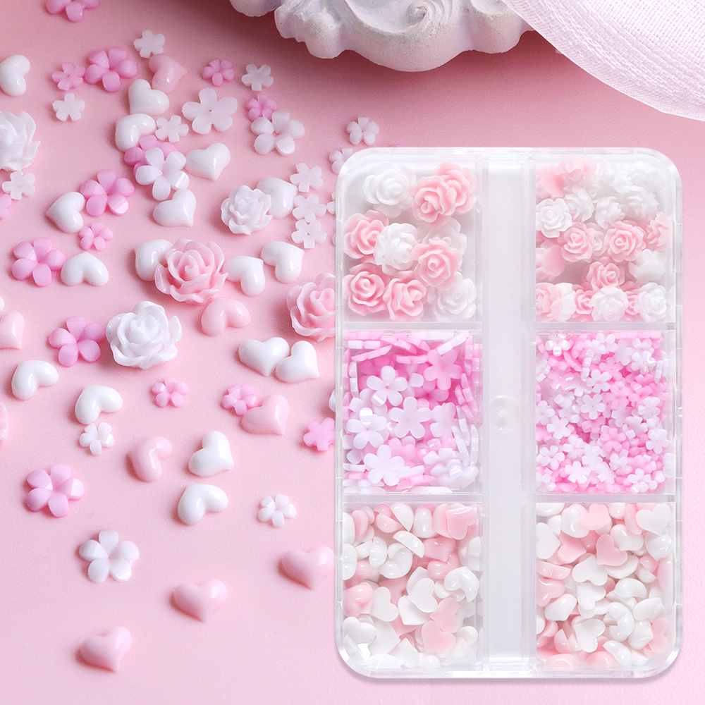 Pink White Rose Flowers Resin  - Resin Art Rose Petals ulasan dan harga
