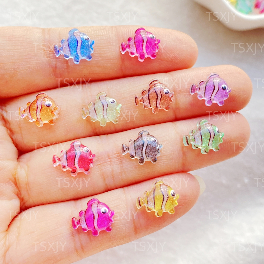 50Pcs Cute Mini Cartoon Ocean  - Resin Art Design For Wedding ulasan dan harga
