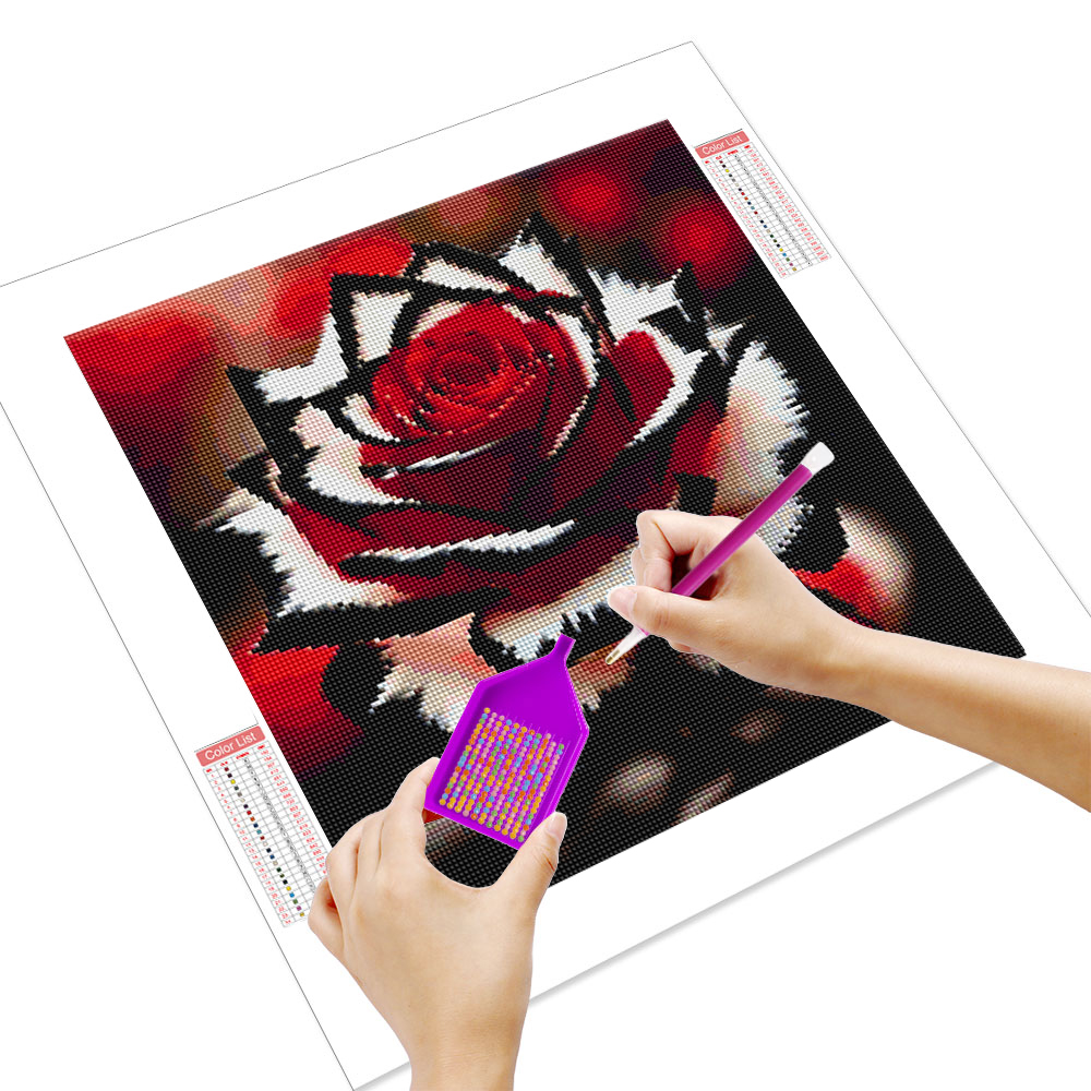 HUACAN 1pcs Diamond Painting R - Resin Art Rose Petals ulasan dan harga