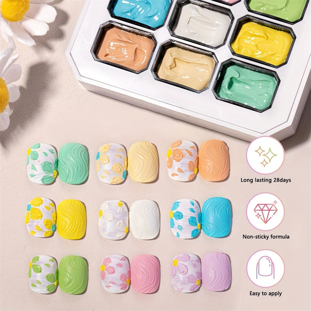 1pc 9-color Makaron solid nail - Resin Art Gel ulasan dan harga