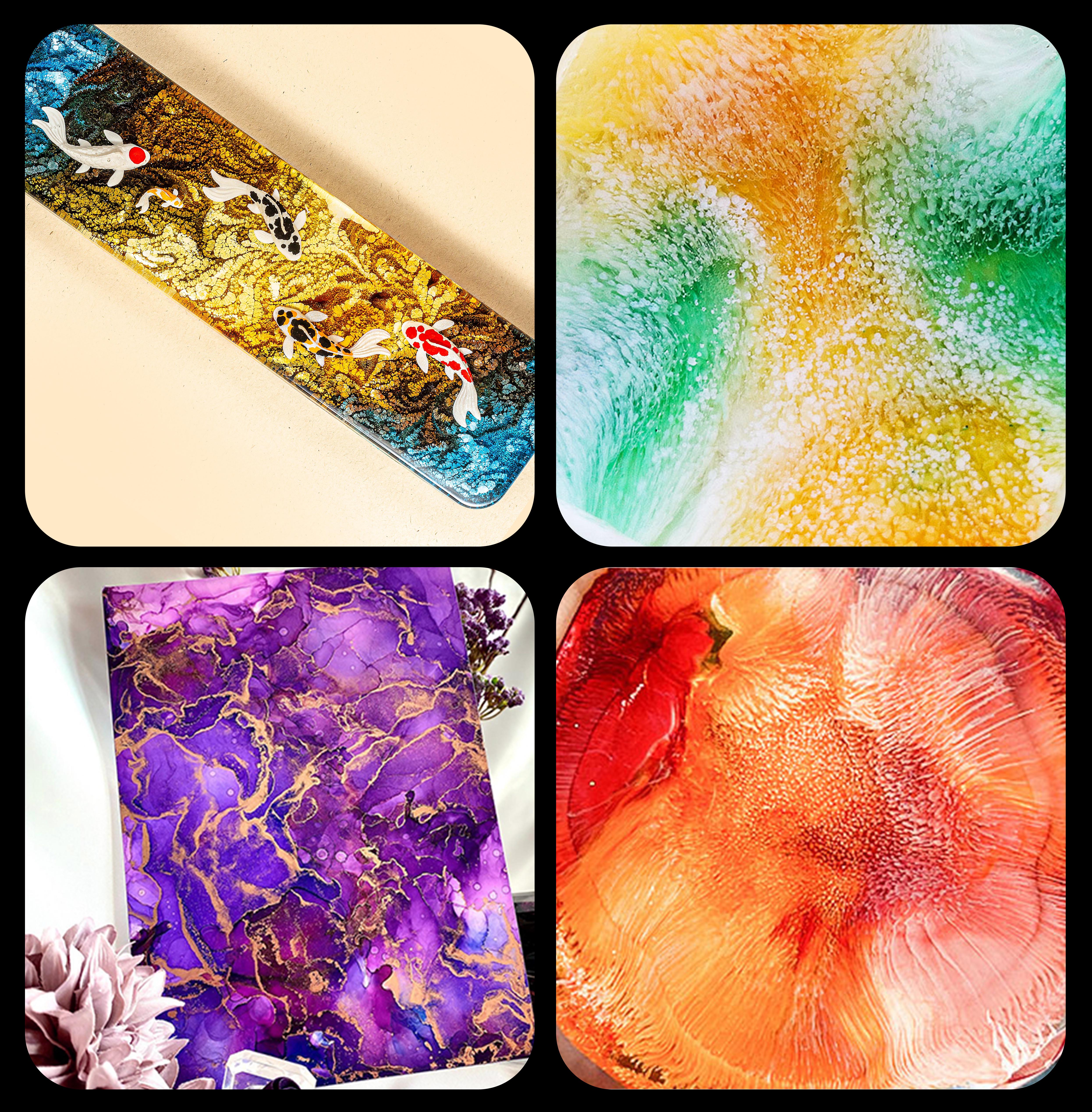 1 Set Art Ink Alcohol Epoxy Re - Resin Art Alcohol Ink ulasan dan harga