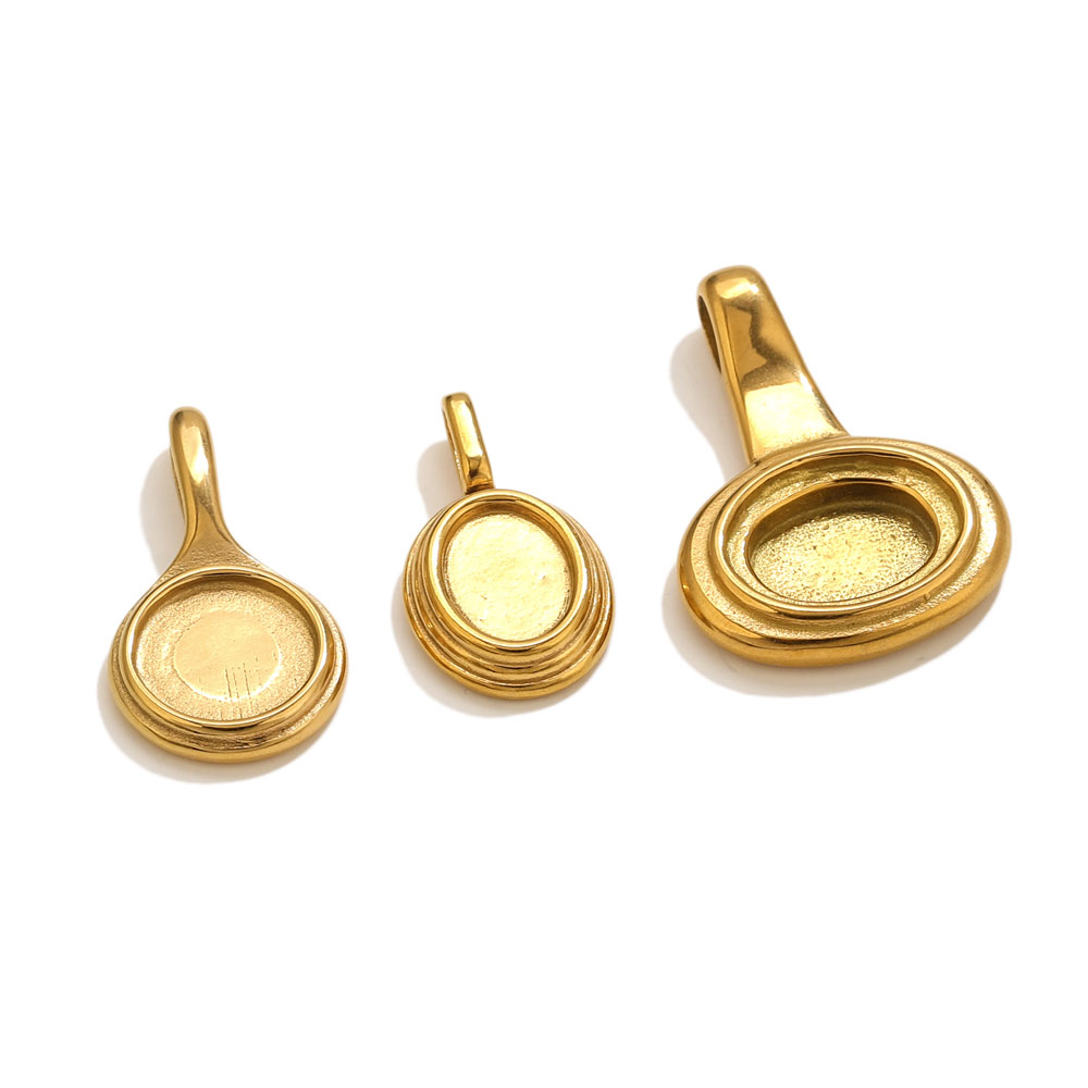 5pcs Stainless Steel Round Ova - Resin Art Jewelry Kit ulasan dan harga