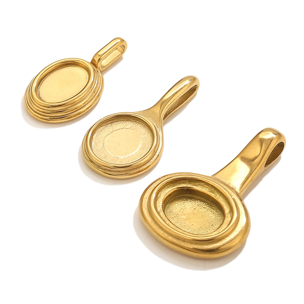 5pcs Stainless Steel Round Ova - Resin Art Jewelry Kit ulasan dan harga