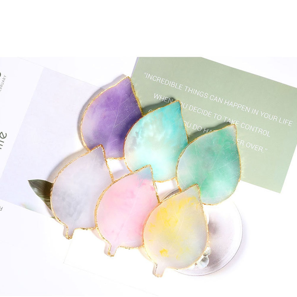 1Pcs Leaf Shape Resin Nail Pal - Resin Art Tray ulasan dan harga