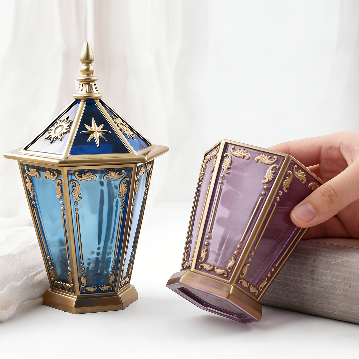 Star and Moon Hexagonal Bottle - Resin Art Case ulasan dan harga