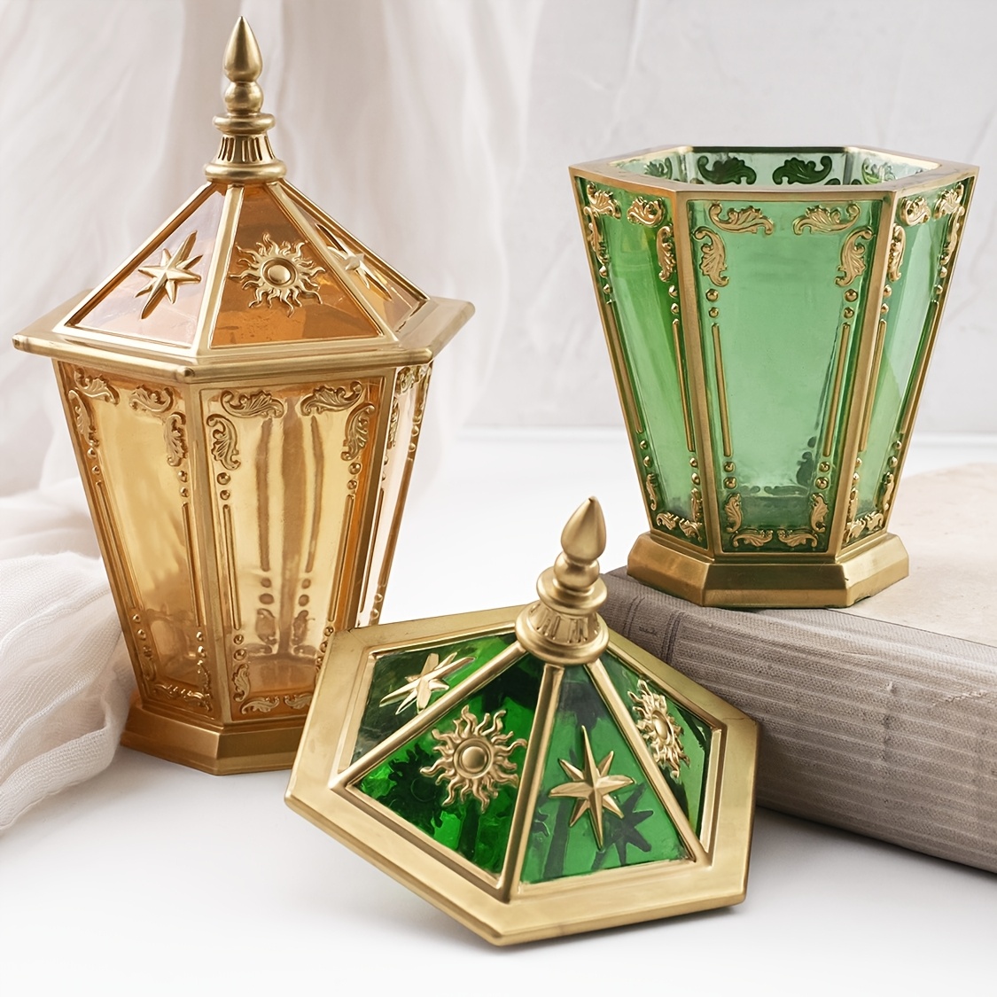 Star and Moon Hexagonal Bottle - Resin Art Case ulasan dan harga