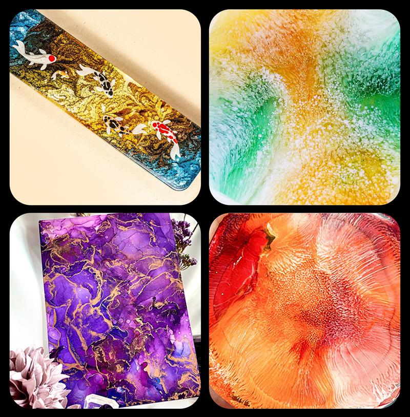 1 Set Art Ink Alcohol Epoxy Re - Resin Art Alcohol Ink ulasan dan harga