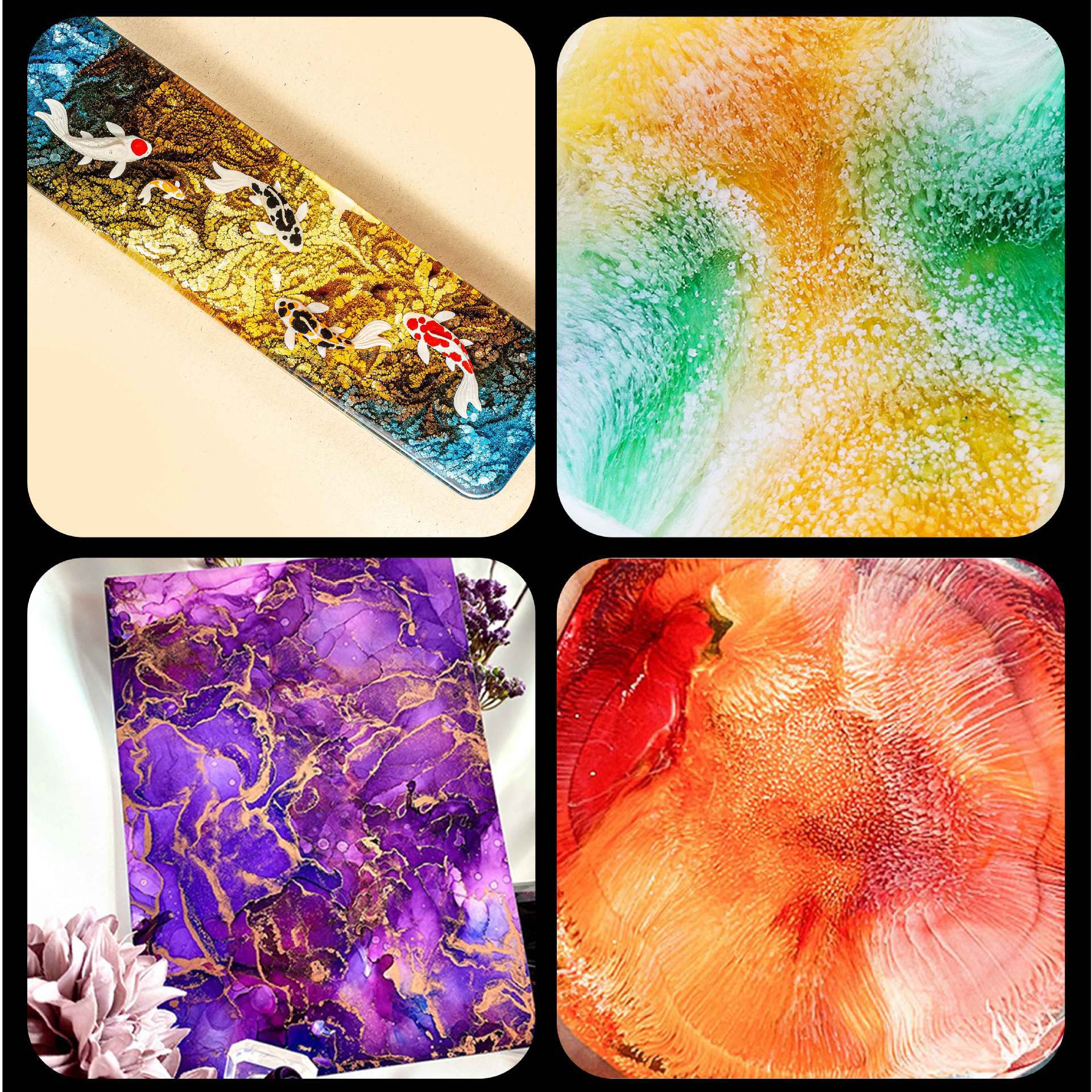 24-Color Resin Dye for Epoxy – - Resin Art Alcohol Ink ulasan dan harga