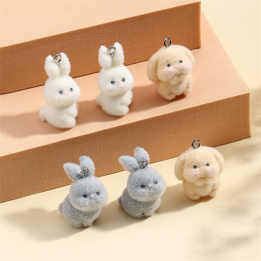 3PCS Plush resin three-dimensi - Resin Art Keychain ulasan dan harga