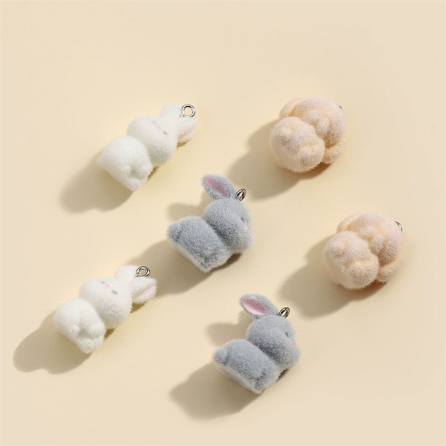 3PCS Plush resin three-dimensi - Resin Art Keychain ulasan dan harga