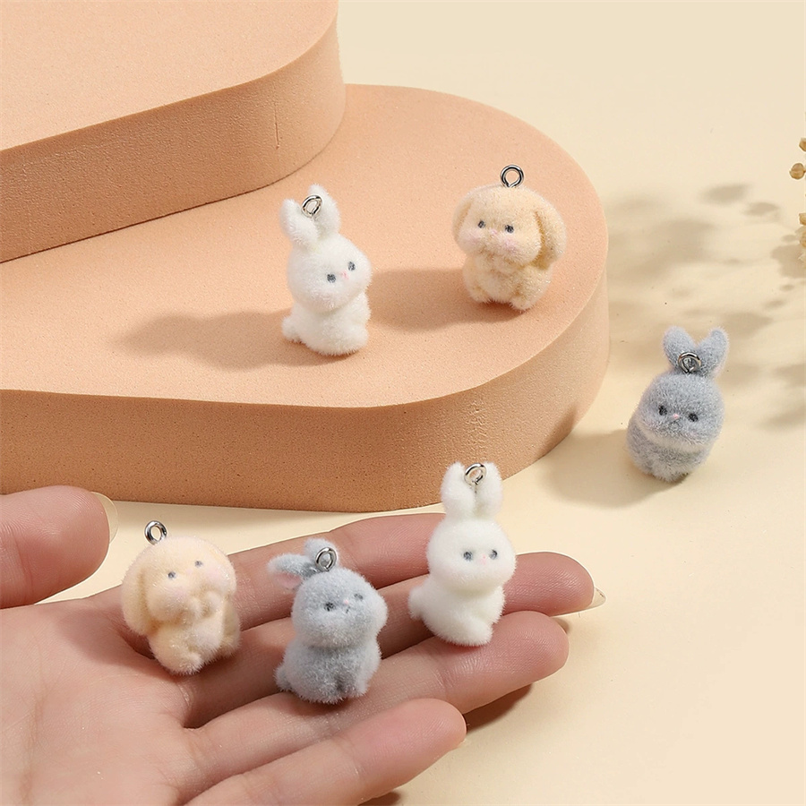 3PCS Plush resin three-dimensi - Resin Art Keychain ulasan dan harga