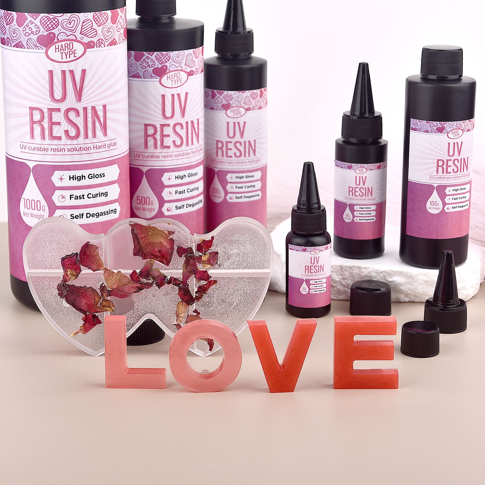 UV Resin Glue Transparent Epox - Resin Art Accessories ulasan dan harga