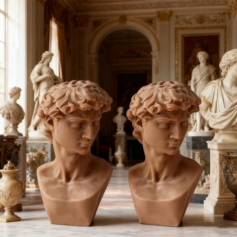 David Head Sculpture Silicone  - Resin Art Sculptures ulasan dan harga