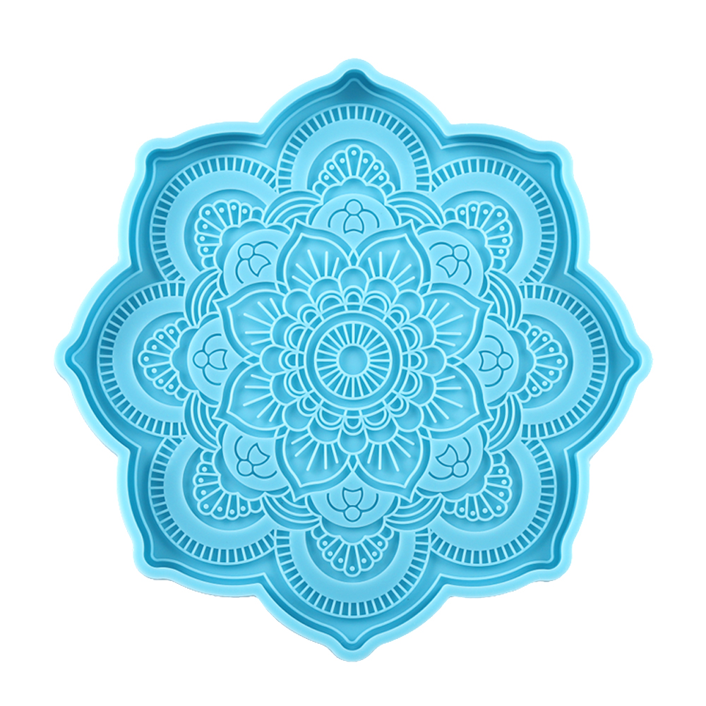 Mandala Coaster Silicone Mold  - Resin Art Tray ulasan dan harga