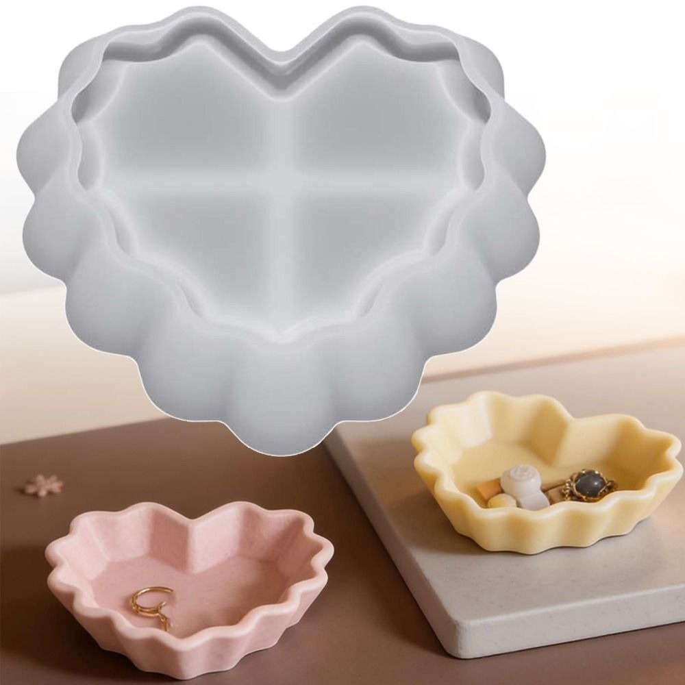 Heart Shape Plate Storage Bowl - Resin Art Heart ulasan dan harga