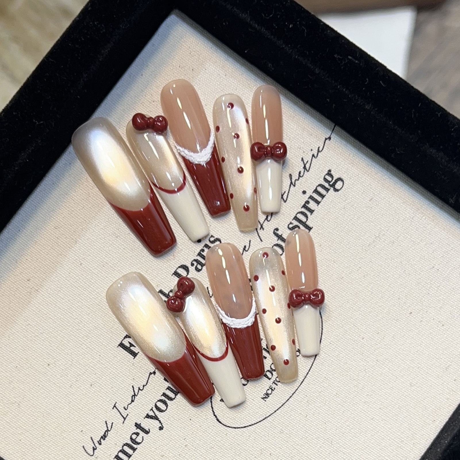 10Pcs Handmade Cat Eye Glitter - Resin Art Design For Wedding ulasan dan harga