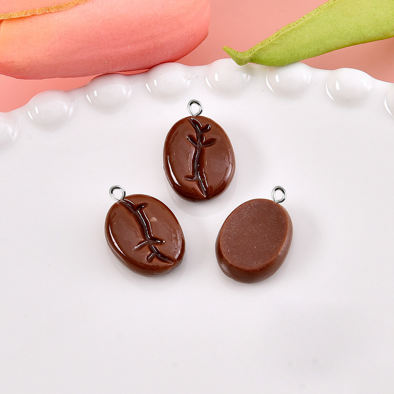 10pcs Coffee Beans Resin Penda - Resin Art Keychain ulasan dan harga