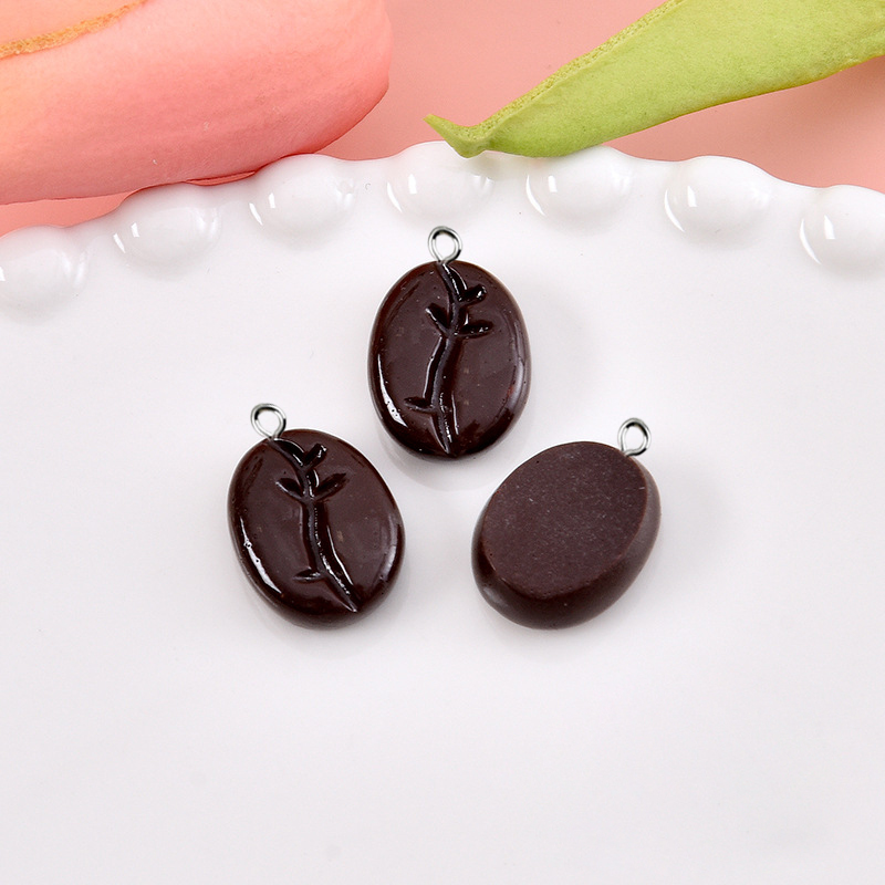 10pcs Coffee Beans Resin Penda - Resin Art Keychain ulasan dan harga