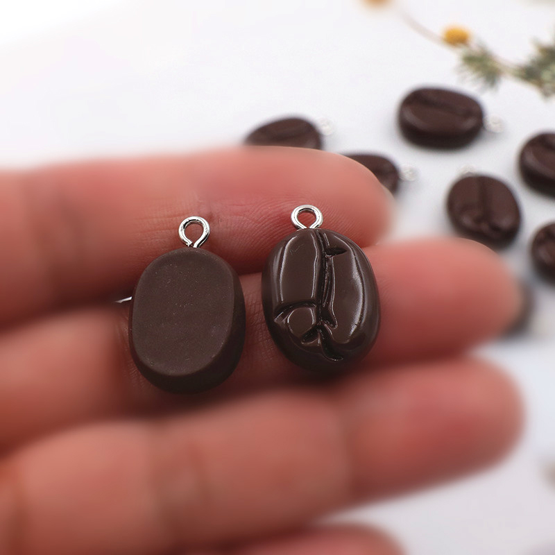 10pcs Coffee Beans Resin Penda - Resin Art Keychain ulasan dan harga