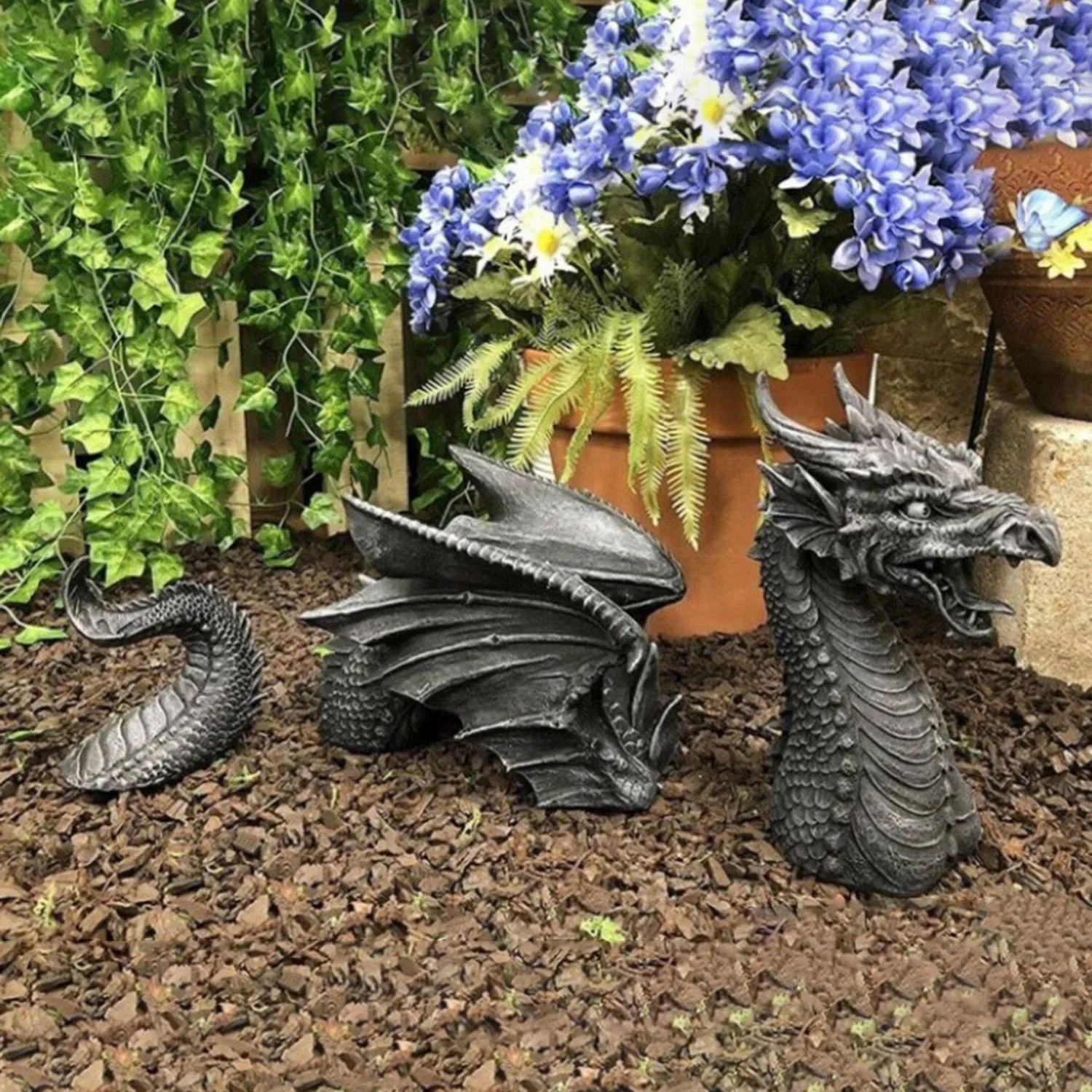 Dragon Sculptures Resin Giant  - Resin Art Sculptures ulasan dan harga