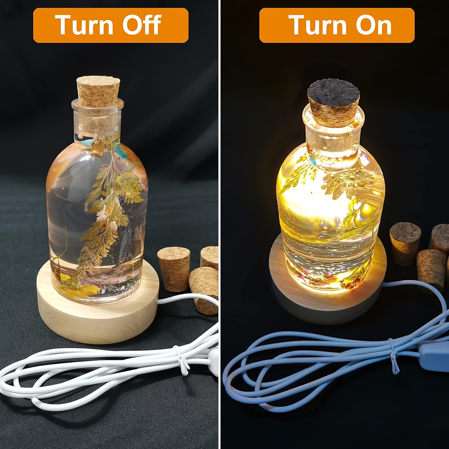 Drift Bottle Light Resin Mold  - Resin Art Lamp ulasan dan harga